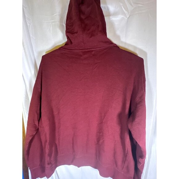 And Now This Mens Fleece Pullover Hoodie, Maroon, Size L, NWT - Picture 5 of 5